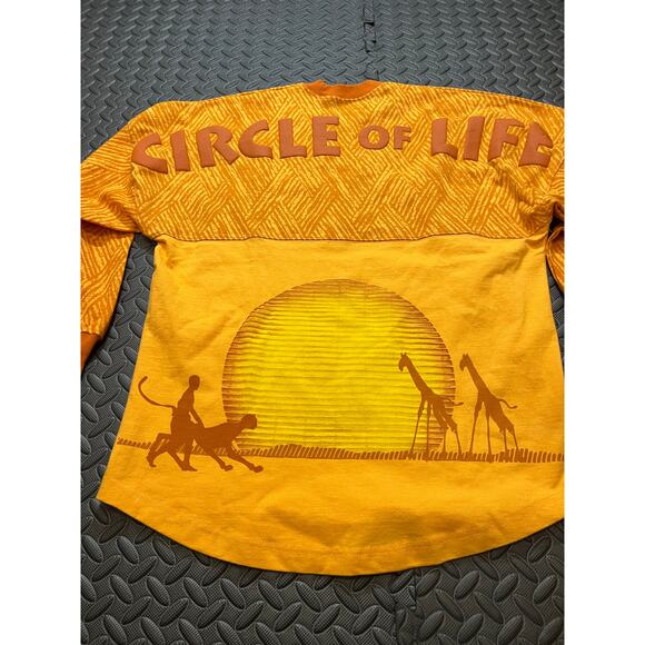 RARE Disney The Lion King Spirit Jersey Orange Circle of Life US Size XS - Picture 5 of 7